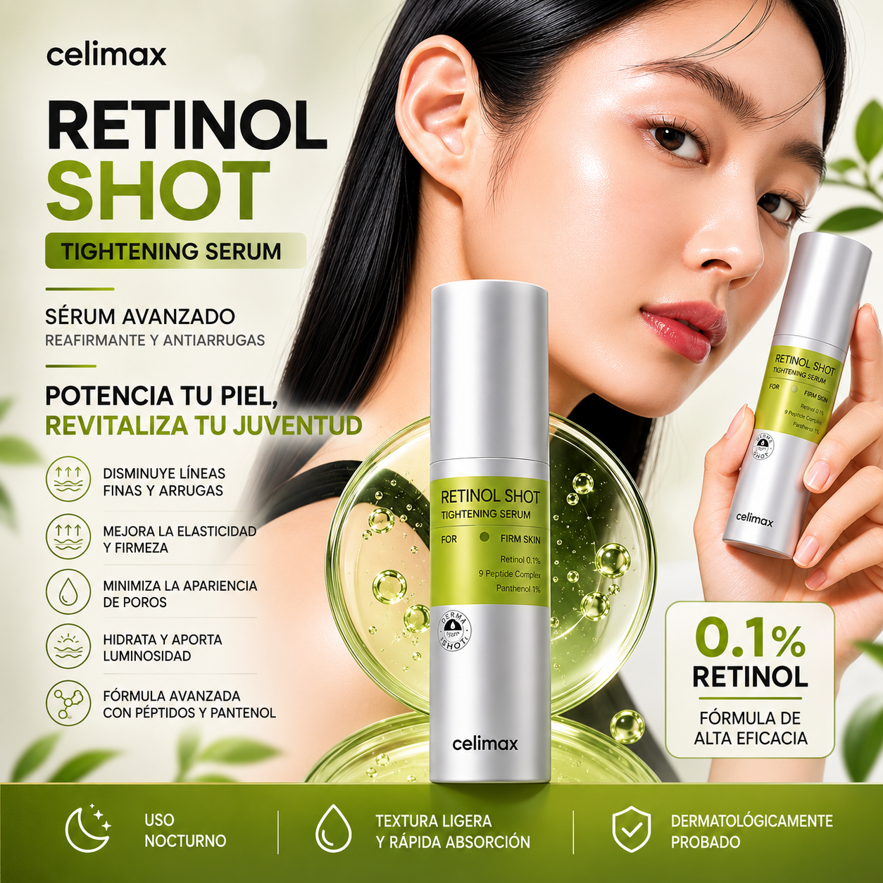 Celimax Retinol Shot Tightening Serum 30ml – Sérum Reafirmante Anti Edad Premium