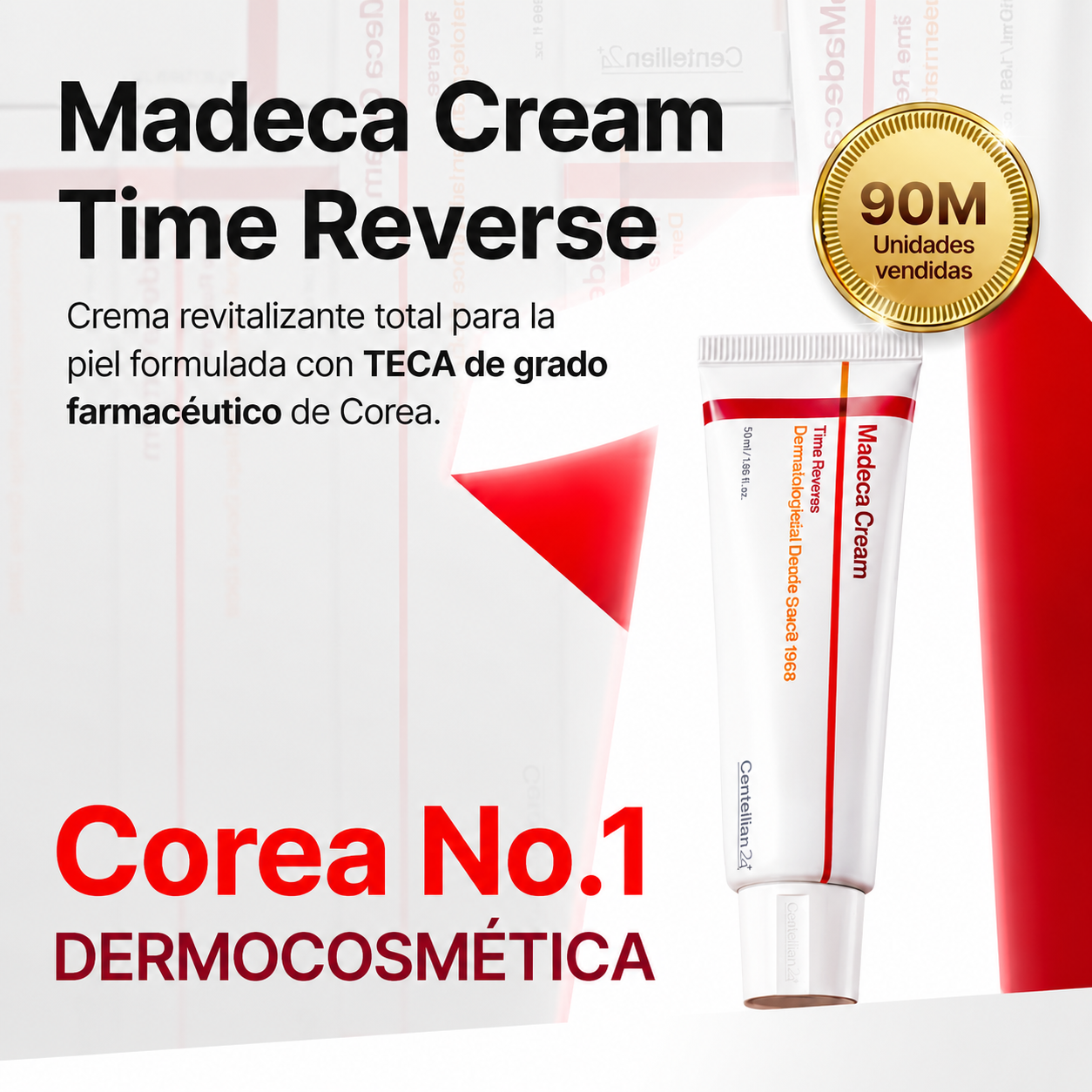 Centellian24 Madeca Cream Time Reverse 50ml – Crema Antiedad Reparadora con TECA y Retinol