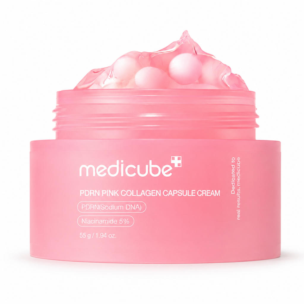 Medicube PDRN Pink Collagen Capsule Cream 55g – Crema Reafirmante con ADN de Salmón