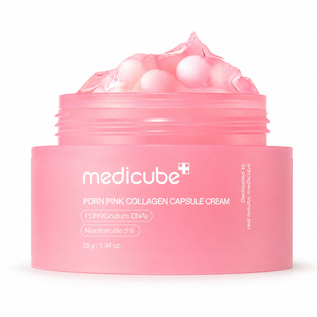 Medicube PDRN Pink Collagen Capsule Cream 55g – Crema Reafirmante con ADN de Salmón