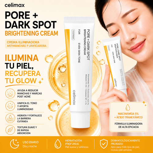 Crema Iluminadora Anti Manchas Celimax Pore + Dark Spot Brightening Cream 35ml