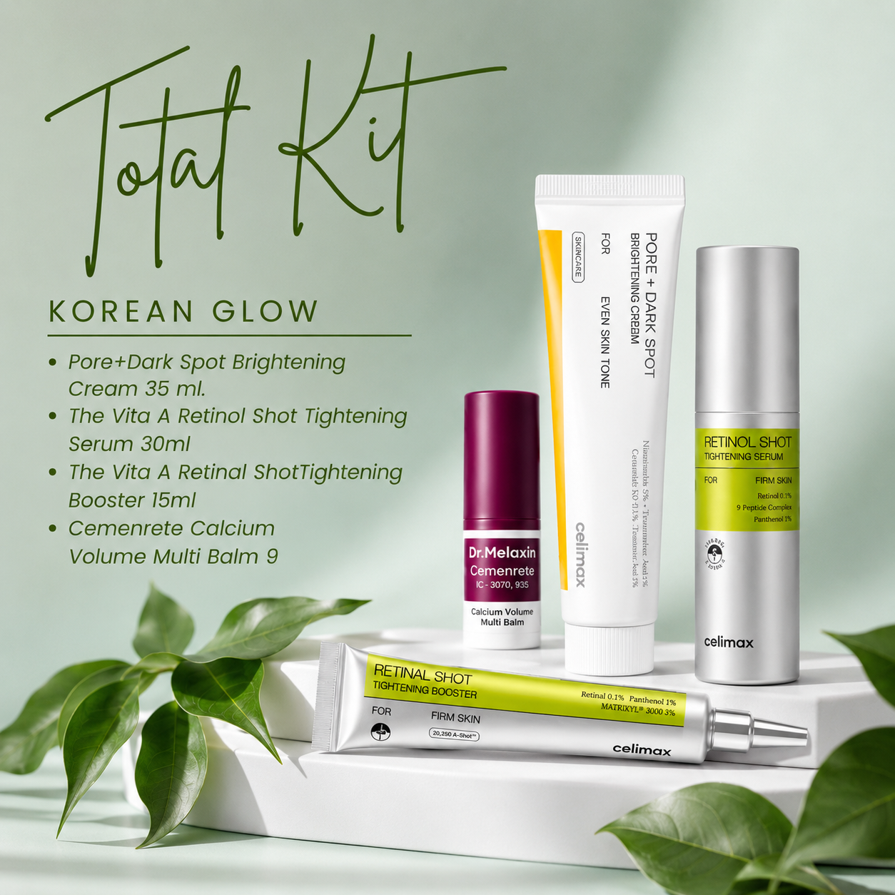 Total Kit Korean Glow MiKlōw – Rutina Antiedad Completa Coreana 4 Productos